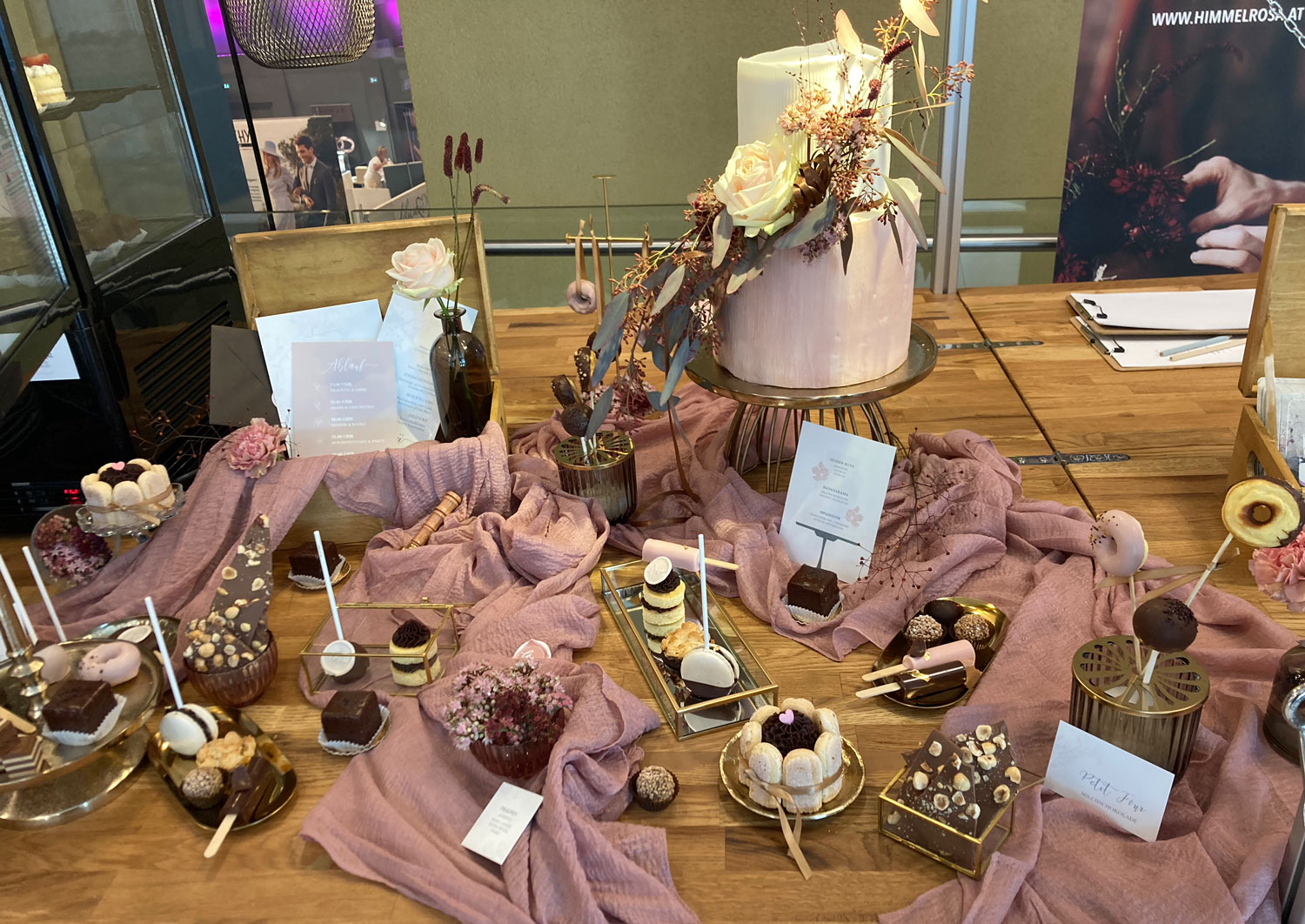 APELINA als Sweet Table von Himmelrosa auf der Hochzeitsmesse Perchtoldsdorf